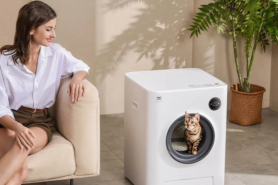 auto scoop litter box