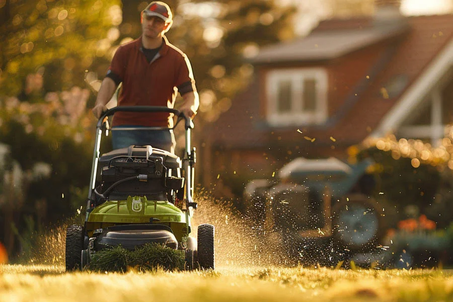 lithium battery powered lawn mowers